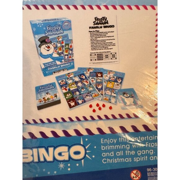 Frosty The Snowman Family Bingo Game 8+ Years 30-60 Min 2-6 Players Family F - Picture 2 of 9